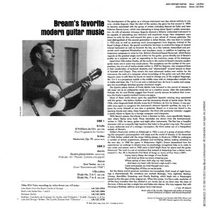 Julian Bream 20th Century Guitar backLOW